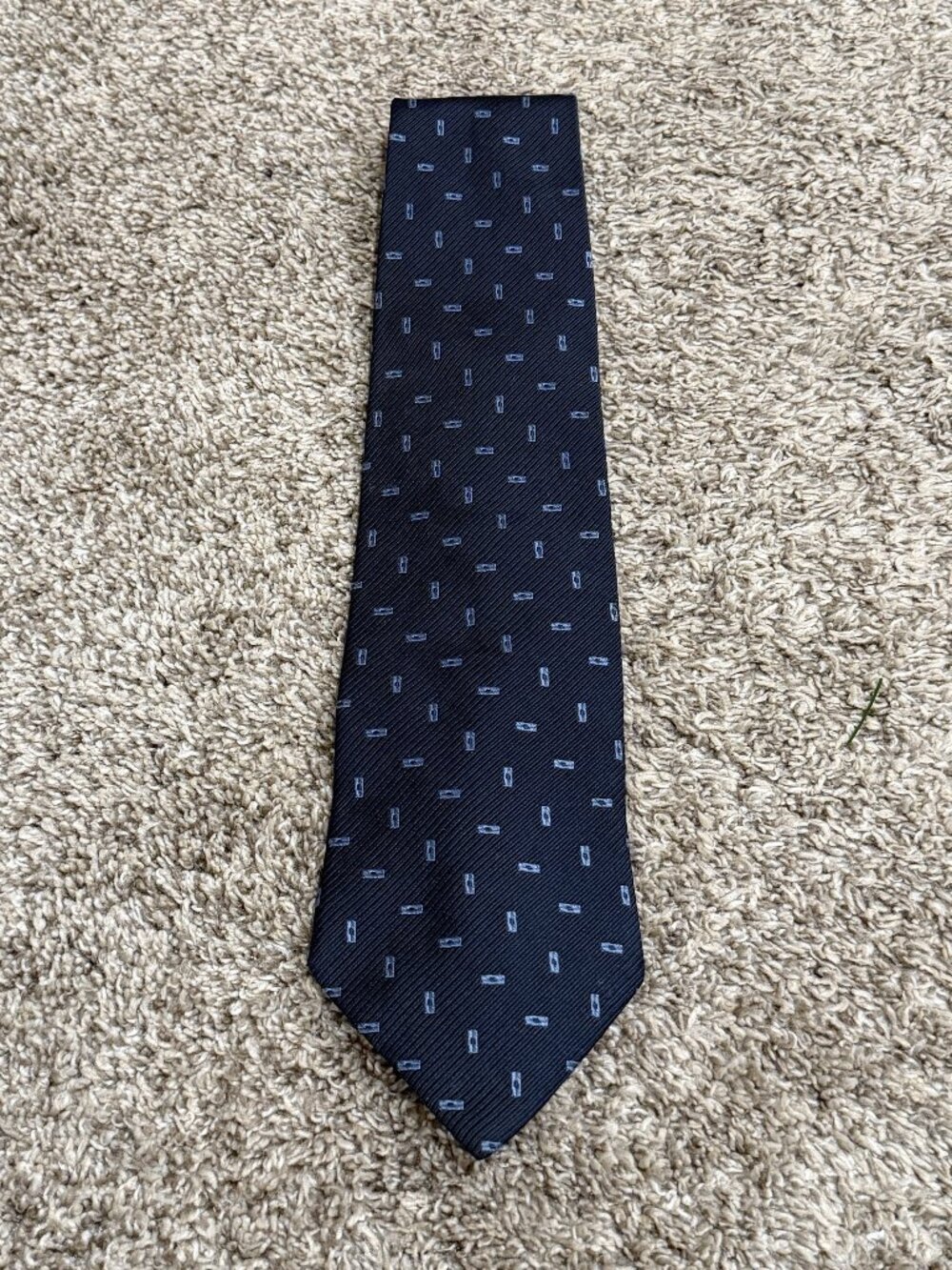 Tommy Hilfiger Navy Tie 100% Silk